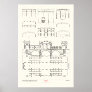 Affiche Les quatre livres d'architecture - Ponts