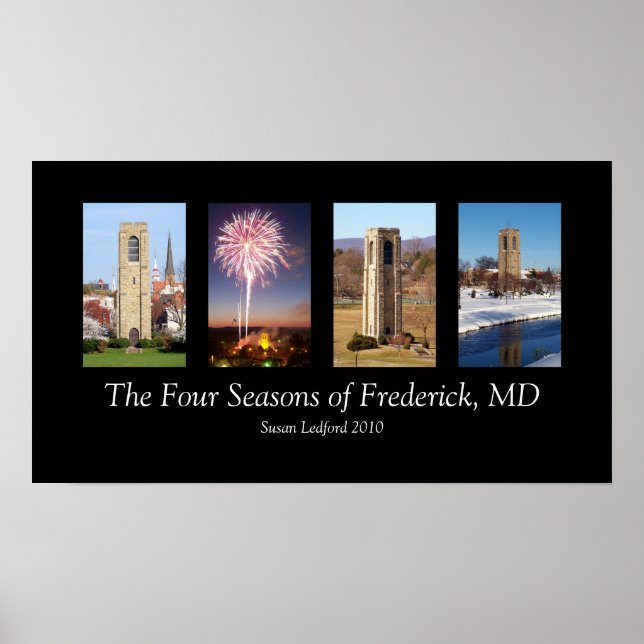Affiche Les quatre saisons de Frederick, MD (Devant)