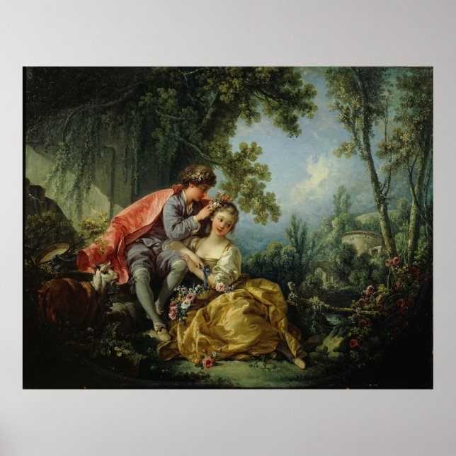 Affiche Les Quatre Saisons, Printemps - François Boucher (Devant)