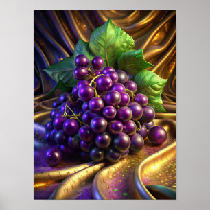 Affiche "Les raisins sur l'or"