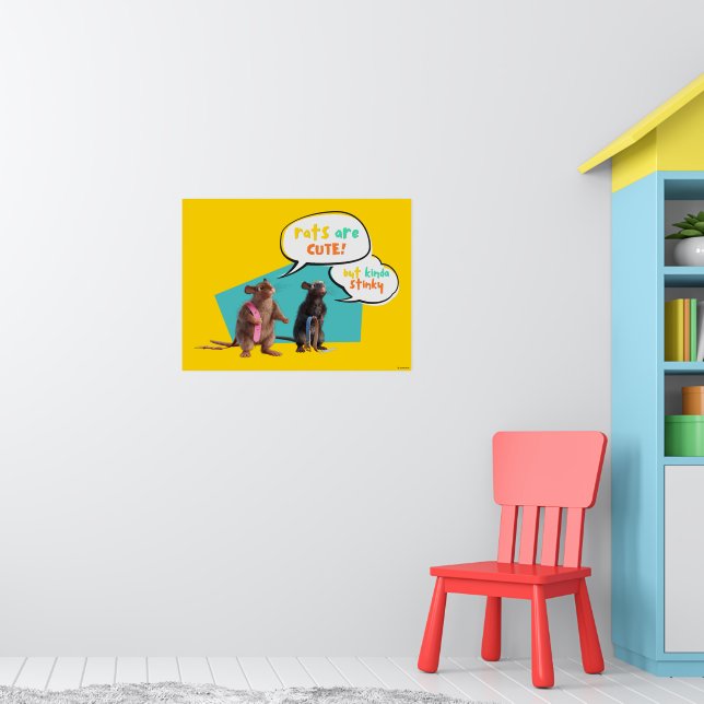 Affiche Les Rats Sont Mignons Mais Plutôt Stinky (Pépinière 1)