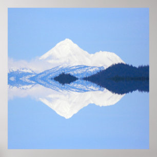 Affiche Les réflexions du mont Shasta.......