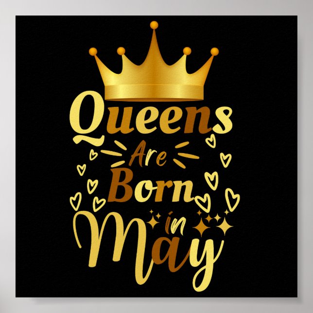 Affiche Les Reines D'Anniversaire Sont Nées En Mai (Devant)