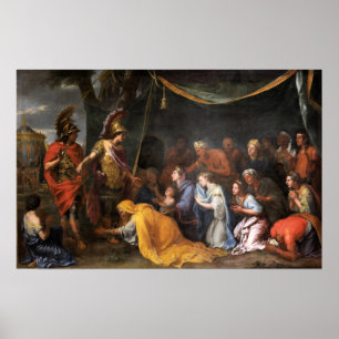 Affiche Les reines de Perse aux pieds d'Alexandre