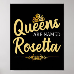 Affiche Les Reines Portent Le Nom De Rosetta Personnalisé