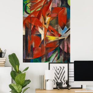 Affiche Les renards de Franz Marc