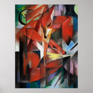 Affiche Les Renards ,Peinture célèbre