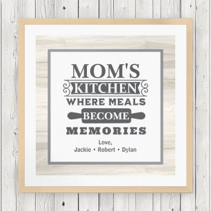 Affiche Les repas de maman deviennent souvenirs Cuisine ru