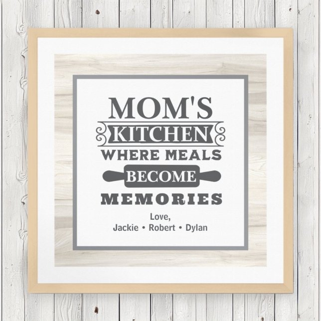 Affiche Les repas de maman deviennent souvenirs Cuisine ru (Créateur téléchargé)