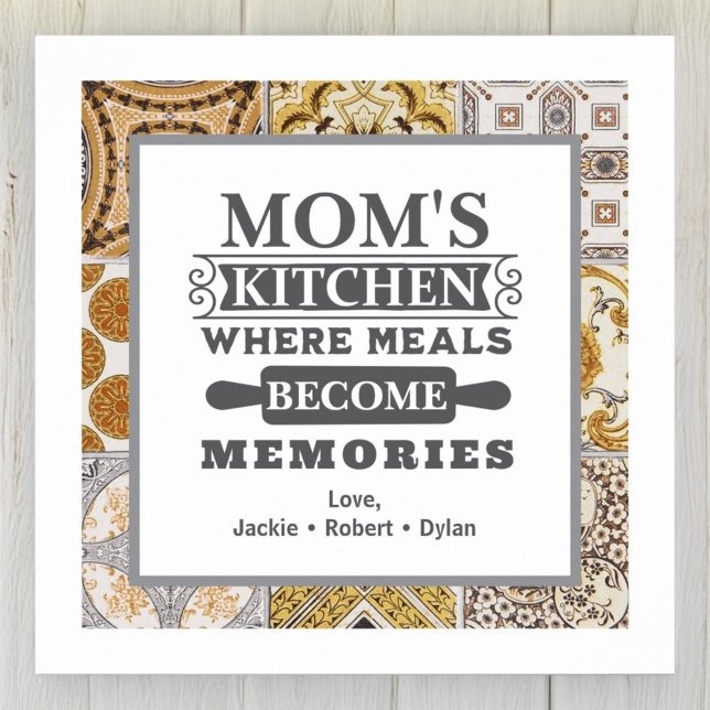 Affiche Les repas de maman rustique deviennent souvenirs C (Créateur téléchargé)