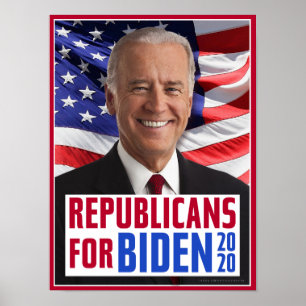 Affiche Les Républicains pour Joe Biden 2020 Photo du Prés