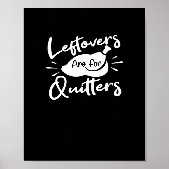 Affiche Les Restes Sont Pour Les Quitters Cute V-Neck (Devant)