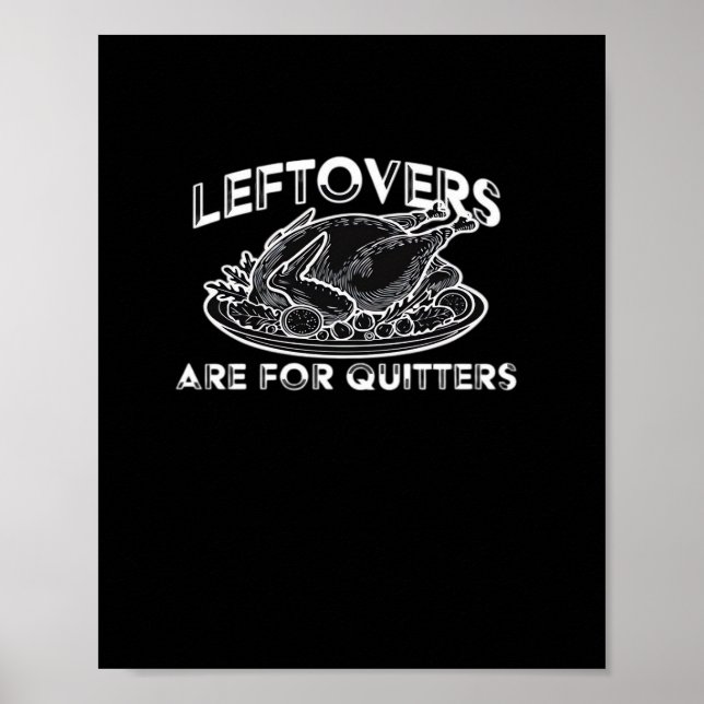 Affiche Les Restes Sont Pour Les Quitters - Thanksgiving (Devant)