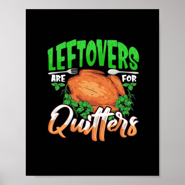 Affiche Les Restes Sont Pour Les Quitters - Thanksgiving C (Devant)