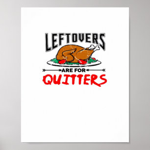 Affiche Les Restes Sont Pour Quitters Drôle Thanksgiving D