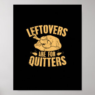 Affiche Les Restes Sont Pour Quitters Drôle Thanksgiving T