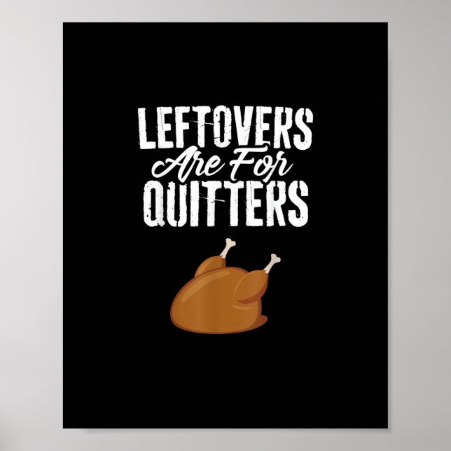 Affiche Les Restes Sont Pour Quitters Turquie Drôle Thanks (Devant)