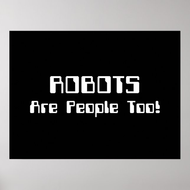 Affiche Les ROBOTS Sont Aussi Des Gens ! (Devant)
