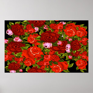 Affiche Les roses sont rouges