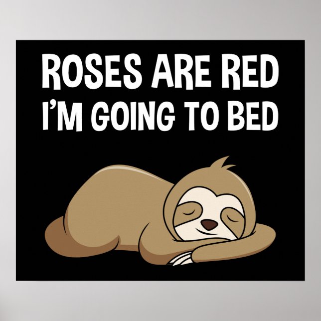 Affiche Les roses sont rouges, je vais aller au lit (Devant)