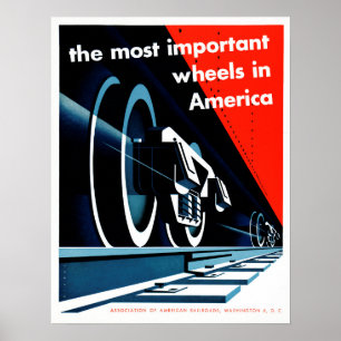 Affiche Les roues les plus importantes des anciens chemins