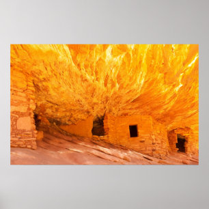 Affiche Les ruines indiennes d'Anasazi