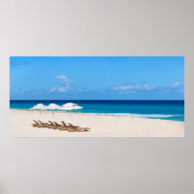 Affiche Les salons sur la plage (Devant)