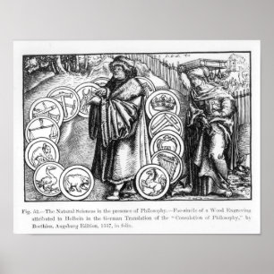 Affiche Les sciences naturelles en présence de