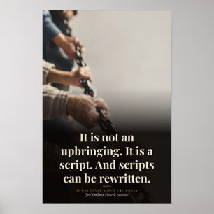 Affiche Les scripts peuvent être réécrits Citation de livr