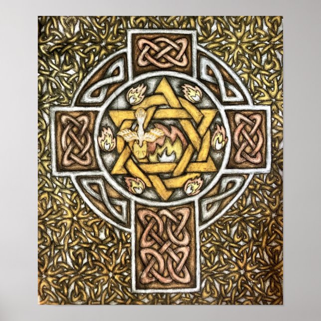 Affiche "Les Sept Dons du Saint-Esprit" - stylo (Devant)