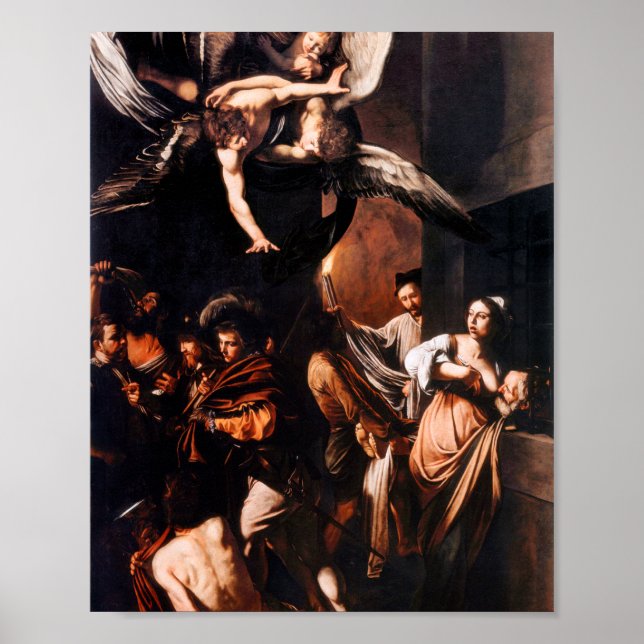Affiche Les Sept Oeuvres De Miséricorde Du Caravaggio (Devant)