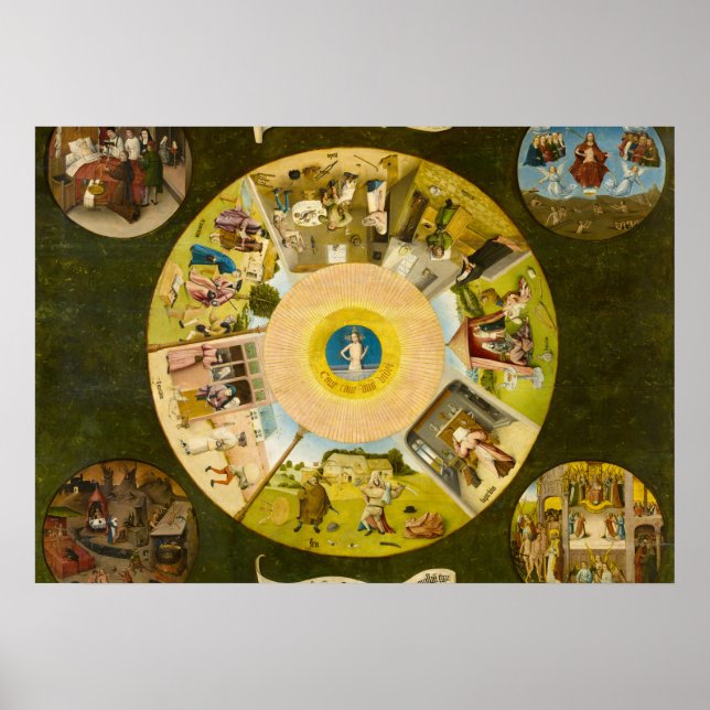 Affiche Les sept péchés mortels et les quatre Dernières ch (Devant)