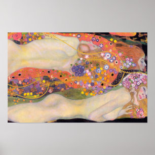 Affiche Les serpents d'eau de Gustav Klimt II (1907)
