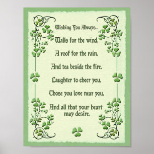 Affiche Les shamrocks Vous Souhaitent Toujours...