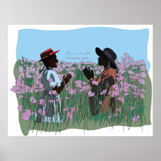 Affiche Les soeurs d'art de cinéma violet couleur vous jou