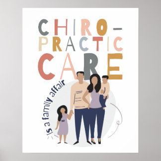 Affiche Les soins chiropratiques sont une affaire de famil