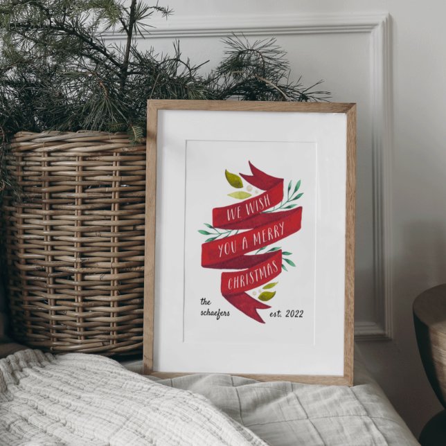 Affiche Les soirées festives | Fêtes de Noël personnalisée (Créateur téléchargé)