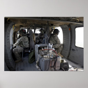 Affiche les soldats surveillent les dangers