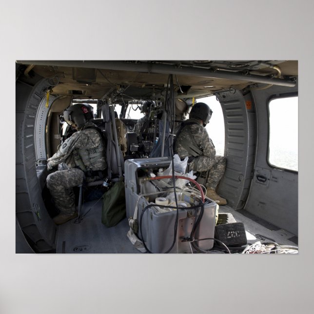 Affiche les soldats surveillent les dangers (Devant)