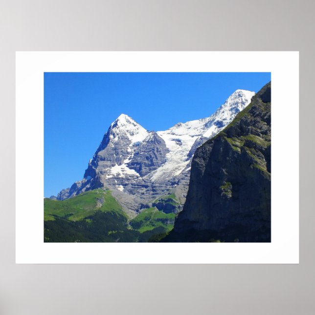 Affiche Les sommets des Alpes suisses (Devant)