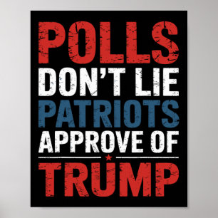 Affiche Les sondages ne mentent pas que les patriotes appr