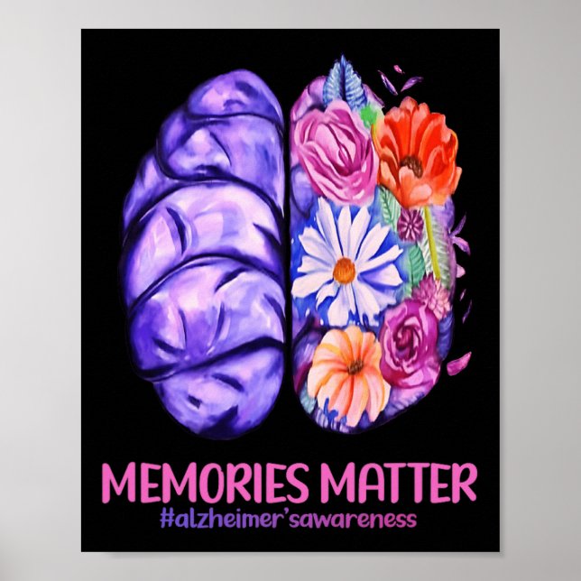 Affiche Les souvenirs comptent Alzheimer Purple Alzheimer  (Devant)