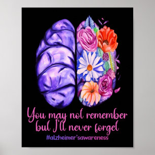 Affiche Les souvenirs comptent Alzheimer Purple Alzheimer