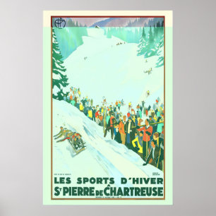Affiche Les Sports d’Hiver St. Pierre de Chartreuse France