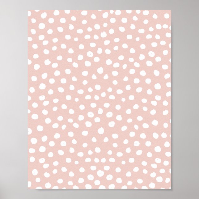 Affiche Les Spots Blush Pink et White (Devant)