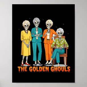 Affiche Les squelettes des Golden Ghouls idée drôle d'Hall