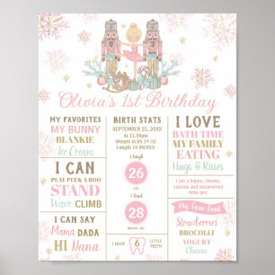 Affiche Les statistiques de naissance du 1er anniversaire