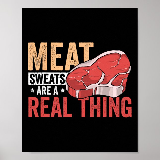Affiche Les sueurs de viande sont une réalité passionnée d (Devant)