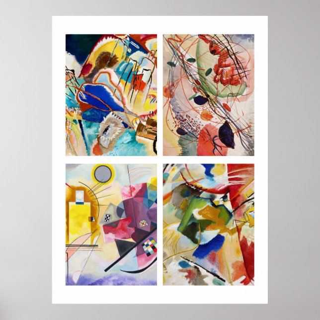 Affiche Les tableaux de Kandinsky (Devant)