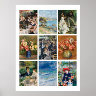 Affiche Les tableaux de Renoir
